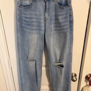 Amazon Light Blue Straight Leg Women Jeans